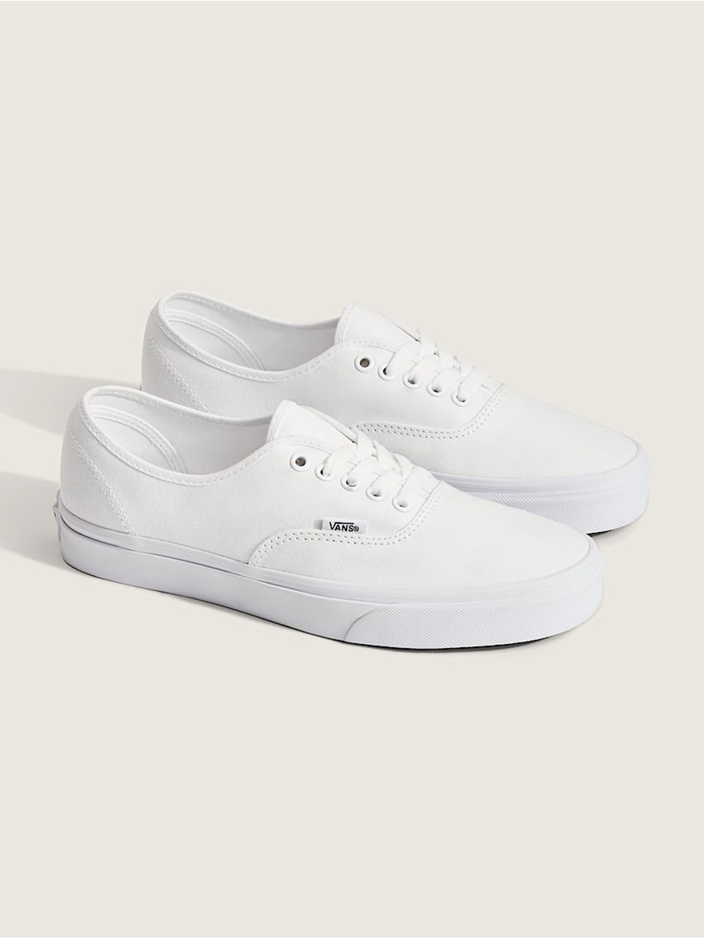 Vans Authentic White Low-Top Canvas Sneakers